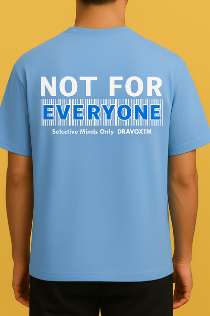 DRAVOX Oversized T-Shirt 240 GSM Premium Cotton - Sky Blue Edition