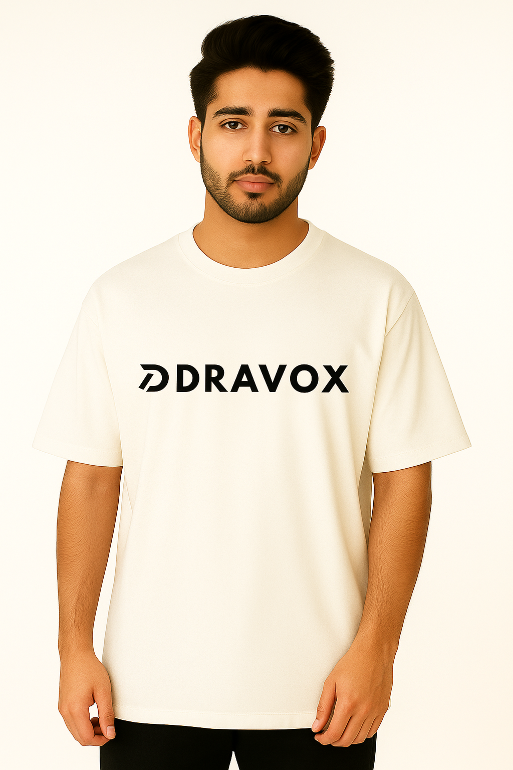 DRAVOX Oversized T-Shirt 240 GSM Premium Cotton - Off White Edition